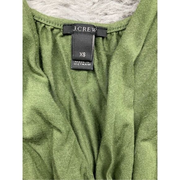 J.Crew olive green spaghetti strap wrap front bodysuit - Picture 5 of 5